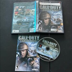 PS2 CALL OF DUTY FINEST HOUR Game